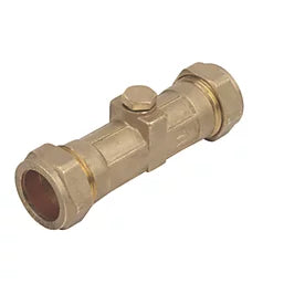 Flomasta Double Check Valve DZR 22mm – High-Quality Backflow Prevention Valve