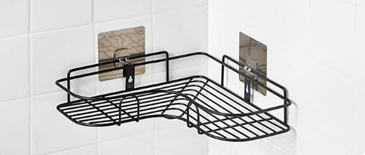Iron Corner Rack, Bathroom, Toilet, Free Punching, Triangle Wash Rack, Shelves for Wall – Bathroom Accessories