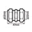 Flomasta Brass Compression Equal Couplers 22mm 10 Pack